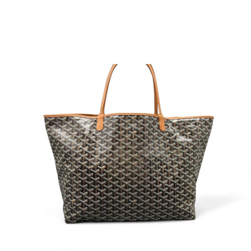 Goyard Saint Louis GM Goyardine Black Brown White