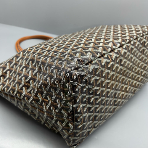 Goyard Saint Louis GM Goyardine Black Brown White