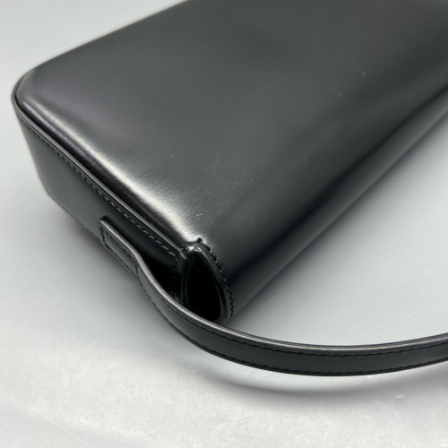 Celine Triomphe Medium Tilly Triomphe Shoulder Bag Calfskin Black