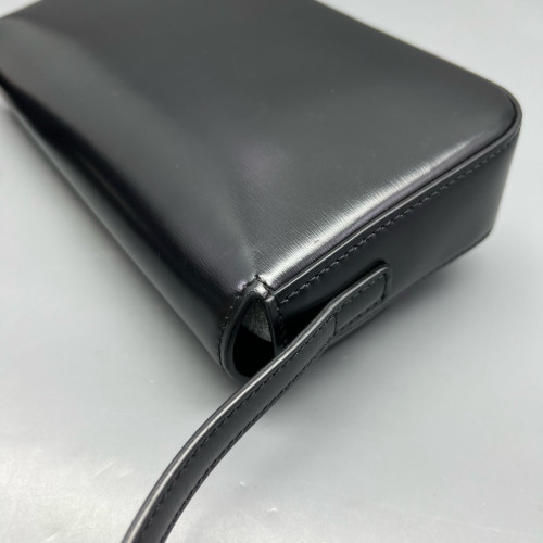 Celine Triomphe Medium Tilly Triomphe Shoulder Bag Calfskin Black