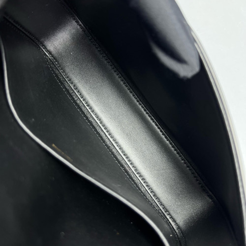 Celine Triomphe Medium Tilly Triomphe Shoulder Bag Calfskin Black