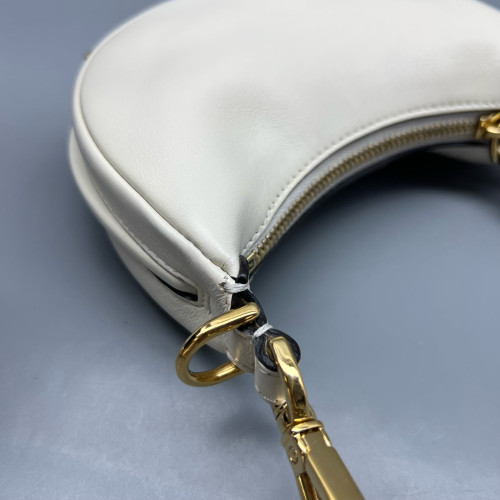 Fendi Nano Fendi Fendigraphy Hobo Calfskin White