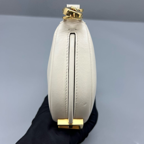 Fendi Nano Fendi Fendigraphy Hobo Calfskin White