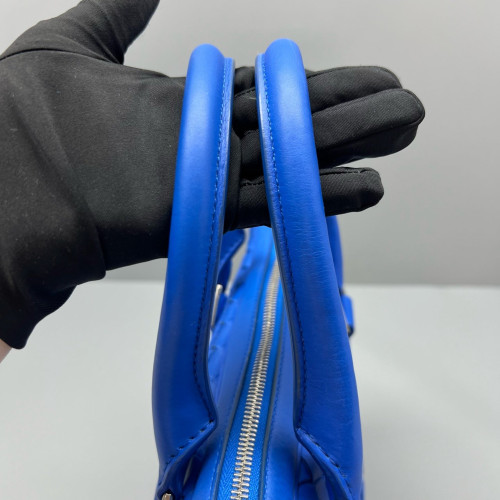 Bottega Veneta Intrecciato Briefcase Compact Calfskin Intrecciato Royal Blue