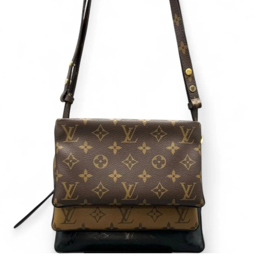 Louis Vuitton Lv3 Pochette Reverse Monogram Brown Black