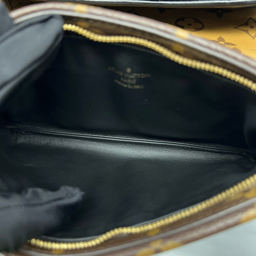 Louis Vuitton Lv3 Pochette Reverse Monogram Brown Black