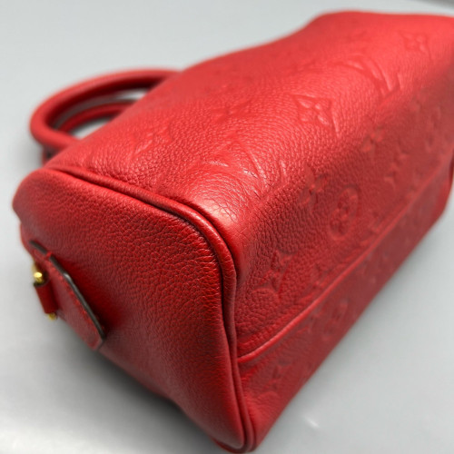 Louis Vuitton Speedy 20 Grained Calfskin Red