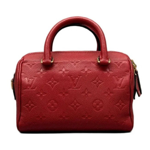 Louis Vuitton Speedy 20 Grained Calfskin Red