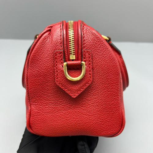 Louis Vuitton Speedy 20 Grained Calfskin Red