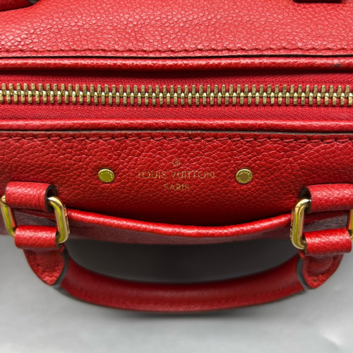 Louis Vuitton Speedy 20 Grained Calfskin Red