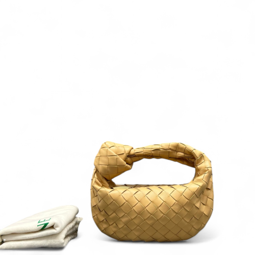 Bottega Veneta Mini Jodie Calfskin Intrecciato Natural Tan