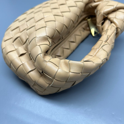 Bottega Veneta Mini Jodie Calfskin Intrecciato Natural Tan