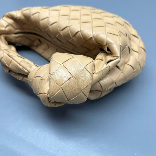Bottega Veneta Mini Jodie Calfskin Intrecciato Natural Tan