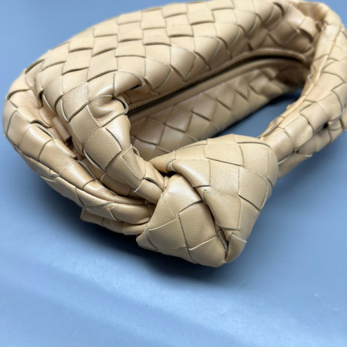 Bottega Veneta Mini Jodie Calfskin Intrecciato Natural Tan