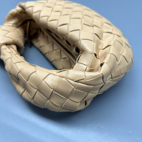 Bottega Veneta Mini Jodie Calfskin Intrecciato Natural Tan