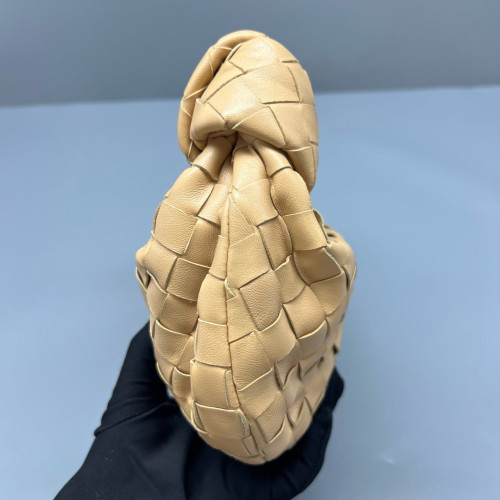 Bottega Veneta Mini Jodie Calfskin Intrecciato Natural Tan