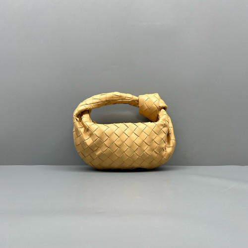 Bottega Veneta Mini Jodie Calfskin Intrecciato Natural Tan
