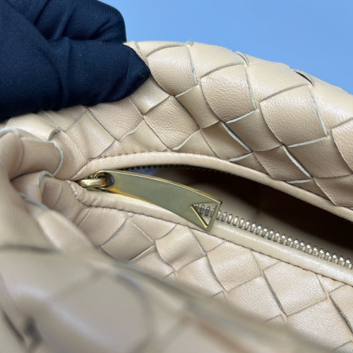 Bottega Veneta Mini Jodie Calfskin Intrecciato Natural Tan