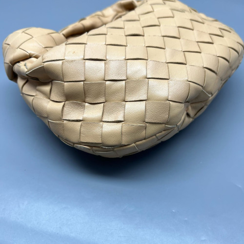Bottega Veneta Mini Jodie Calfskin Intrecciato Natural Tan