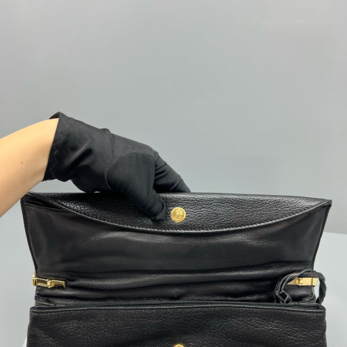 Balenciaga Giant 12 Envelope Clutch Arena Lambskin Black