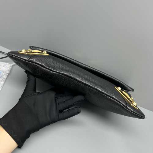 Balenciaga Giant 12 Envelope Clutch Arena Lambskin Black