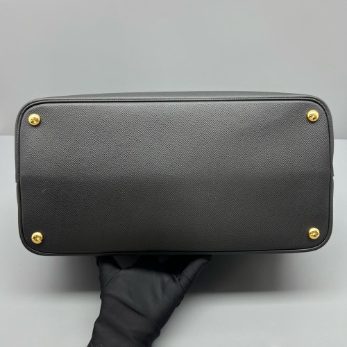Prada Large Double Bag Saffiano Calfskin Black