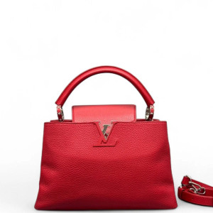 Louis Vuitton Capucines PM Calfskin Red