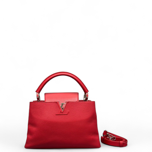 Louis Vuitton Capucines PM Calfskin Red