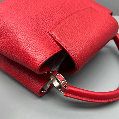 Louis Vuitton Capucines PM Calfskin Red