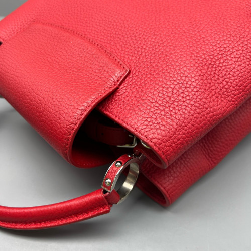 Louis Vuitton Capucines PM Calfskin Red
