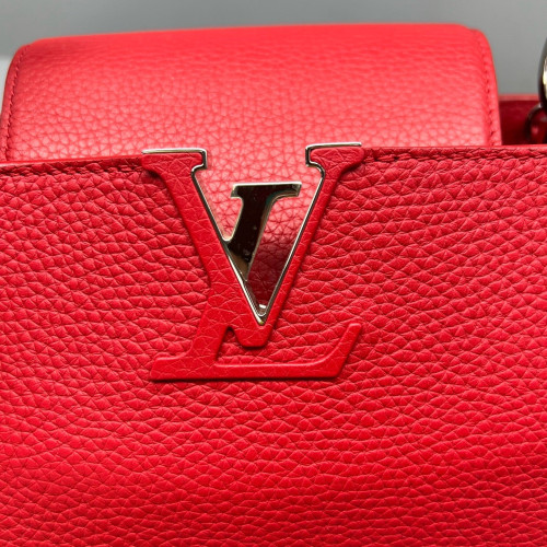 Louis Vuitton Capucines PM Calfskin Red