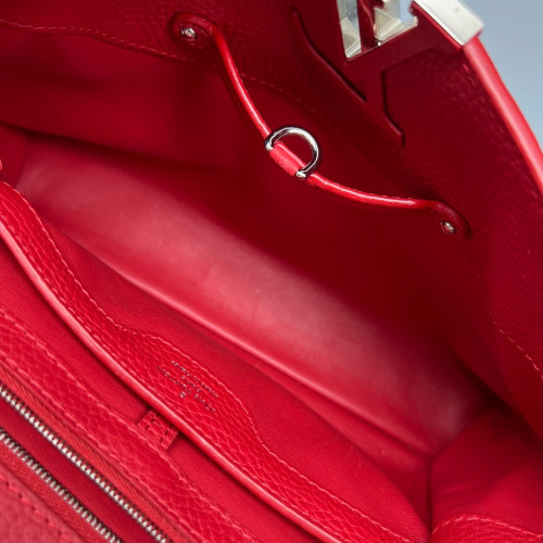 Louis Vuitton Capucines PM Calfskin Red