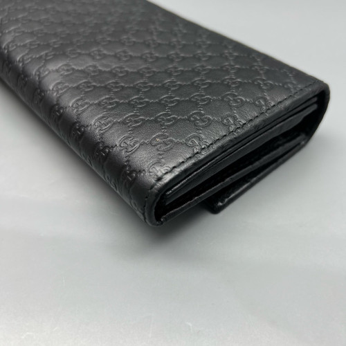 Gucci Wallet On Chain WOC Guccissima Black