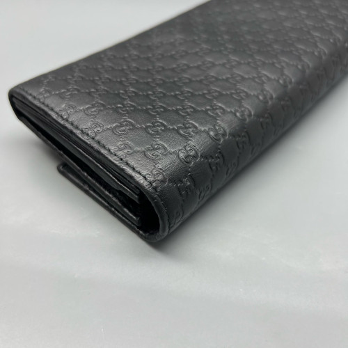 Gucci Wallet On Chain WOC Guccissima Black