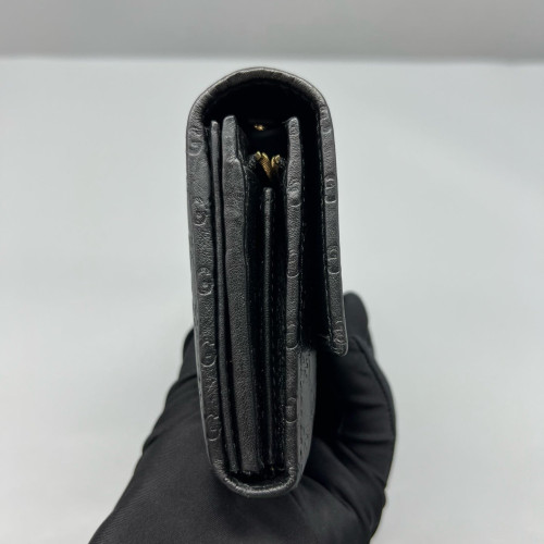 Gucci Wallet On Chain WOC Guccissima Black