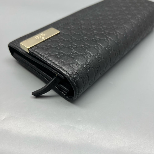 Gucci Wallet On Chain WOC Guccissima Black