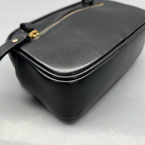 Yves Saint Laurent Tassel Lou Belt Calfskin Black