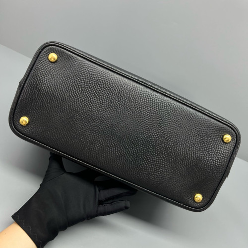 Prada Medium Double Bag Saffiano Calfskin Black