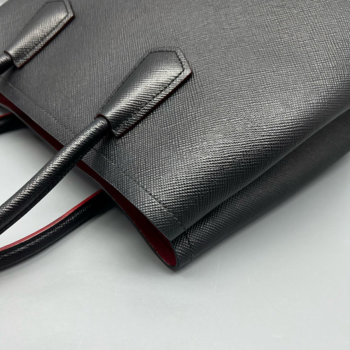 Prada Medium Double Bag Saffiano Calfskin Black