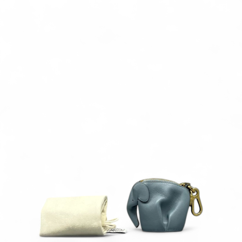 Loewe Elephant Key Pouch Calfskin Dusty Blue