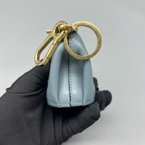 Loewe Elephant Key Pouch Calfskin Dusty Blue