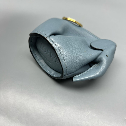 Loewe Elephant Key Pouch Calfskin Dusty Blue