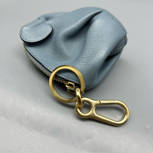 Loewe Elephant Key Pouch Calfskin Dusty Blue