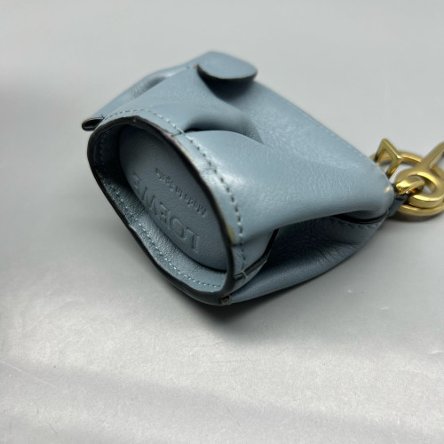Loewe Elephant Key Pouch Calfskin Dusty Blue