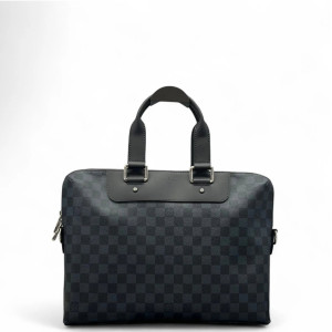 Louis Vuitton Porte Documents Jour Damier Cobalt Dark Blue
