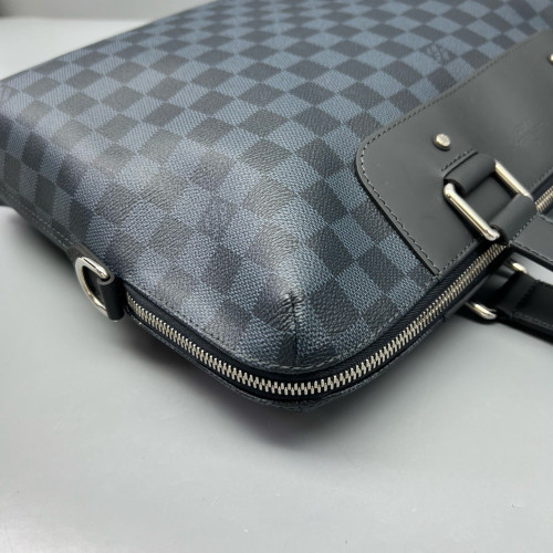Louis Vuitton Porte Documents Jour Damier Cobalt Dark Blue