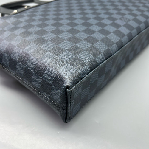 Louis Vuitton Porte Documents Jour Damier Cobalt Dark Blue