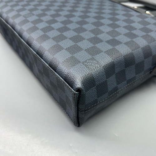 Louis Vuitton Porte Documents Jour Damier Cobalt Dark Blue