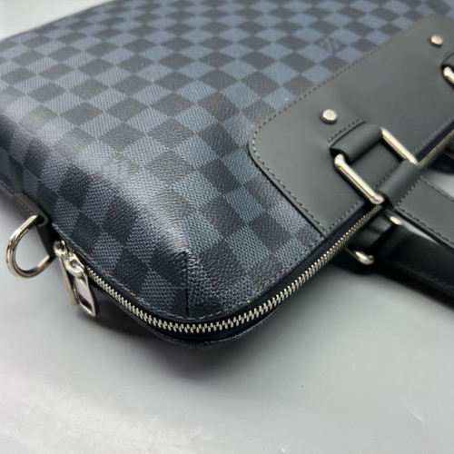 Louis Vuitton Porte Documents Jour Damier Cobalt Dark Blue