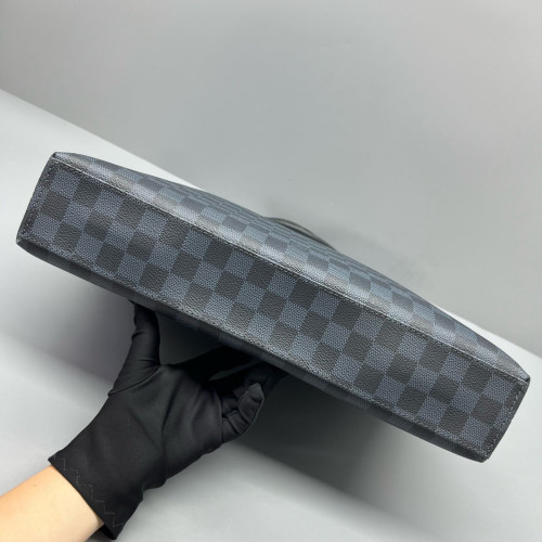 Louis Vuitton Porte Documents Jour Damier Cobalt Dark Blue